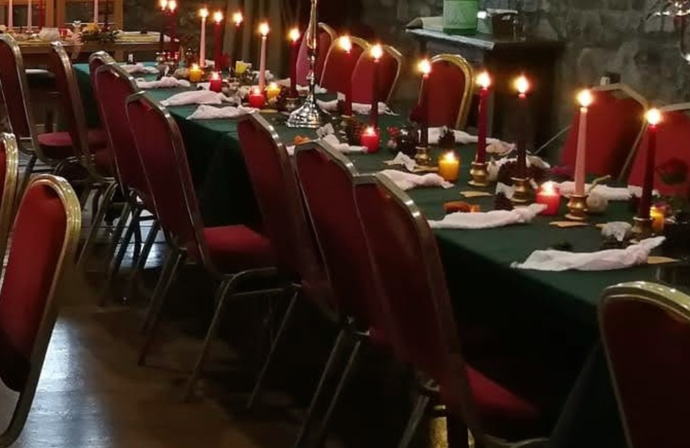 banquet style dining